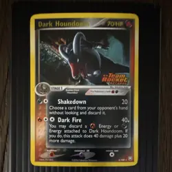 Pokemon Dark Houndoom 5/109 Team Rocket Returns Reverse Holo Rare 2004 Card - Image 1