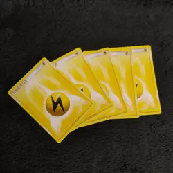Lightning Energy SET OF 5 x5 Pokemon Trading Card TCG Card Electric Type Yellow - Image 1