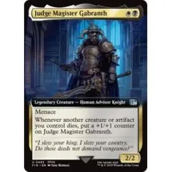JUDGE MAGISTER GABRANTH (EXTENDED ART) X4 Final Fantasy FIN Magic MTG MINT CARD - Image 1