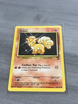 Vulpix Non-Holo 2000 WOTC Pokemon Card 99/130 Base 2 Set NM Vintage Common TCG - Image 1