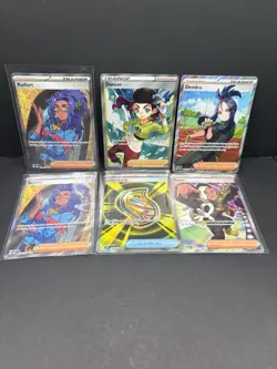 Pokemon Full Art Trainer Lot (6 Cards) Dendra Raihan Ryme Dancer FA Holo TCG - Image 1