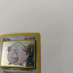 Pokemon TCG Base Set Chansey Holo Card #3/102 MP Condition - Image 4