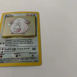 Pokemon TCG Base Set Chansey Holo Card #3/102 MP Condition - Image 5