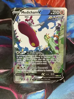 Pokemon Card Lot Of 3 Alt Art V’s SWSH Medicham, Unown & Hisuain Lilligant NM - Image 4