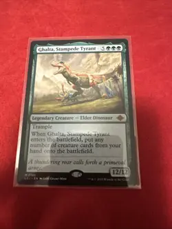MTG Ghalta Stampede Tyrant LCI 0185 Regular Mythic Card - Image 1