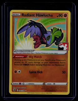 Pokemon TCG Prize Pack Series Cards #081/189 Radiant Hawlucha - Image 1