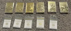 Pokemon 23K gold plated trading cards 1999 Burger King promotion full set - Image 1