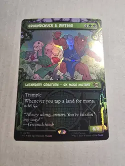 Groundchuck & Dirtbag (Showcase) #238 (Foil) (NM) TMT Magic MTG - Image 1