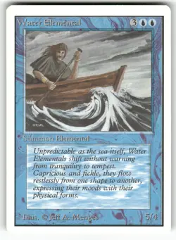 Water Elemental Unlimited Edition Uncommon Magic: the gathering NM - Image 1