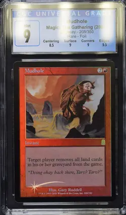 MUDHOLE Odyssey Foil Rare CGC 9 MTG [Nostalgium] - Image 1