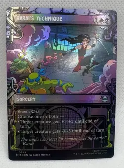 Karais Technique Showcase 244 Teenage Mutant Ninja Turtles Foil Showcase U NM... - Image 1