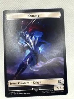 MTG - Hero (0003) (0010) Knight Double-Sided Token Final Fantasy Regular - Image 2