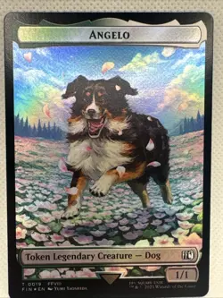 MTG - NM - Angelo Darkstar Double-Sided Token Final Fantasy Foil - Image 1