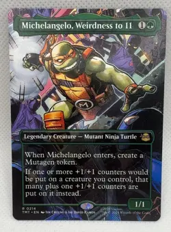 Michelangelo Weirdness to 11 Borderless 214 Teenage Mutant Ninja Turtles Bord... - Image 1