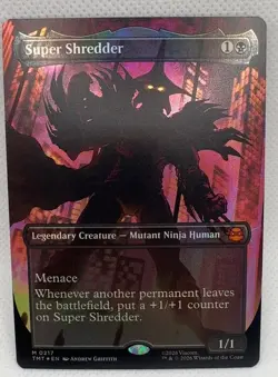 Super Shredder Borderless 217 Teenage Mutant Ninja Turtles Foil Borderless M ... - Image 1