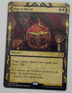 Sign in Blood Strixhaven: Mystical Archives Regular (Near Mint) (Borderless) - Image 1