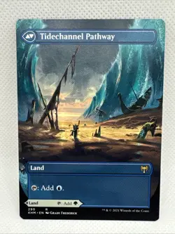 MTG - Barkchannel Pathway (Borderless) Kaldheim Regular NM Unplayed - Image 2