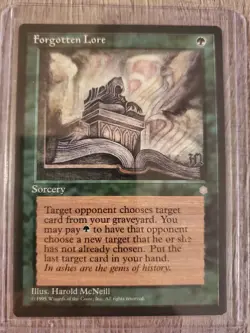 Magic the Gathering - Ice Age - Forgotten Lore MtG Green Sorcery- NM - Image 1