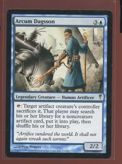 Arcum Dagsson Rare LP/Pl Coldsnap Magic the Gathering MTG - Image 1