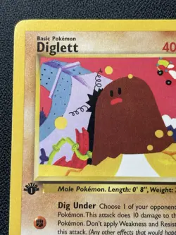 Pokemon Diglett 52/82 1st Edition Team Rocket Common LP (#1) - Image 2
