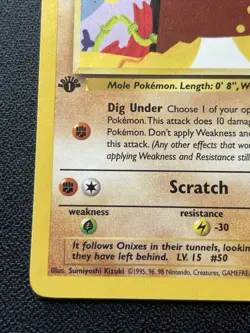 Pokemon Diglett 52/82 1st Edition Team Rocket Common LP (#1) - Image 5