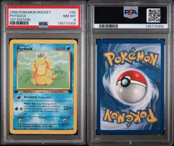 2000 Pokemon 1st Edition Team Rocket - PSYDUCK #65 - PSA 8, Near Mint/Mint - Image 5