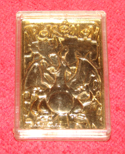 Pokemon 23K Gold Plated Charizard Burger King Trading Card 1999 - Image 1