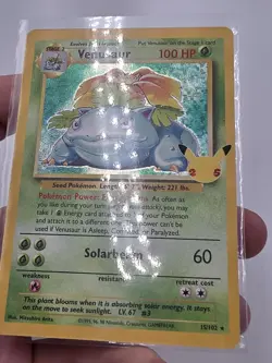 Venusaur 15/102 Celebrations: Classic Collection Holo Rare Pokemon Card NM/Mint - Image 2