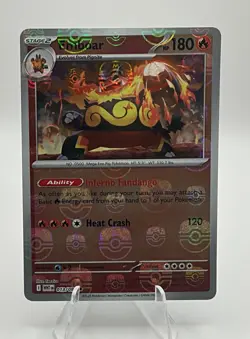Pokemon Emboar Poke Ball Pattern 013/086 Rare,Holo SV: White Flare TCG - Image 1