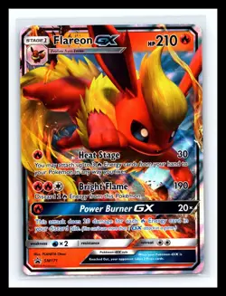 💥 Flareon GX # SM171 Sun & Moon Black Star Promo Holo Rare Pokemon TCG - Image 1
