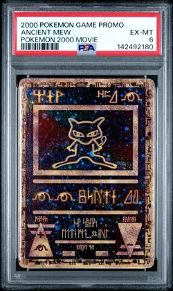 2000 POKEMON GAME MOVIE POKEMON 2000 MOVIE ANCIENT MEW PSA 6 - Image 1