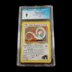 2000 Pokemon Gym Erika's Dragonair 4 Holo CGC 9 - Image 1