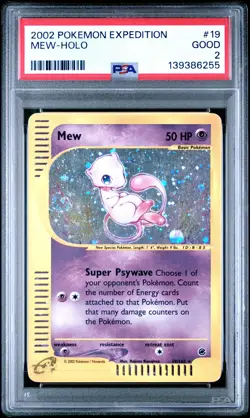 MEW E-Reader Expedition Base Set Holo #19 PSA 2 Vintage Pokemon [Nostalgium] - Image 1