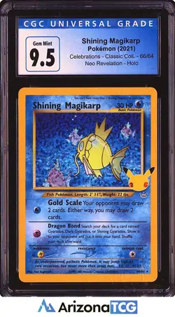 Pokemon 2021 Shining Magikarp 66/64 Holo Celebrations Classic Collection CGC 9.5 - Image 1