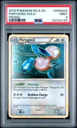 2010 POKEMON HEARTGOLD & SOULSILVER PROMO #HGSS23 PORYGON2-HOLO PSA 9 - Image 1