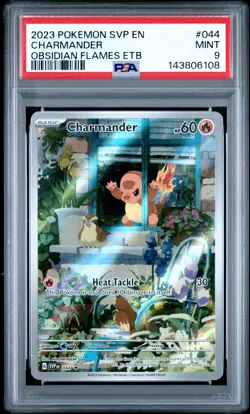 2023 POKEMON SVP EN-SV BLACK STAR PROMO #044 CHARMANDER PSA 9 - Image 1