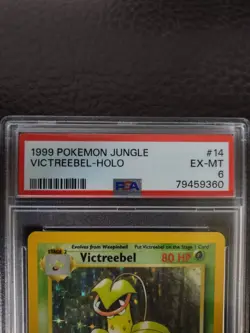 1999 Pokemon TCG Victreebel Jungle 14/64 Holo Unlimited Holo Rare PSA 6 EX-MT - Image 4
