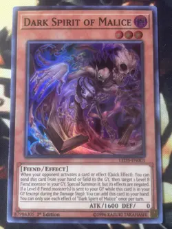 Yugioh: Dark Spirit of Malice - LED5-EN003 - Super Rare - 1st Edition NM - Image 1