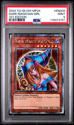 2024 YU-GI-OH! 25TH ANNIVERSARY TIN: DUELING MIRRORS DARK MAGICIAN GIRL PSA 9 - Image 1