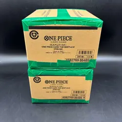 Lot (2) One Piece Japanese PRB-02 The Best Vol.2 Booster Box Case Sealed #1 - Image 3