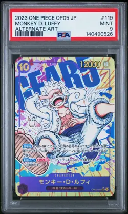 2023 ONE PIECE JPN AWAKENING OF THE NEW ERA ALT ART #119 MONKEY D. LUFFY PSA 9 - Image 1