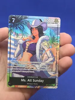 One Piece The Azure Sea’s Seven Ms All Sunday OP14-084 Alternate Alt Art NM - Image 2