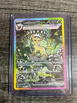 Pokemon TCG SV-Prismatic Evolutions Leafeon EX Card #144/131 - Image 1
