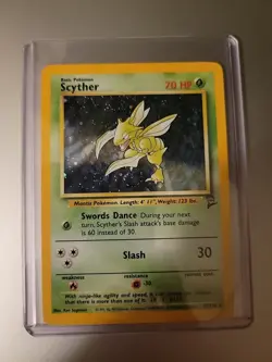 Scyther Pokemon Holo 17/130 Base Set 2 Hologram Single Card Unused - Image 1