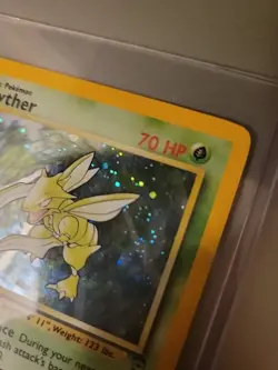 Scyther Pokemon Holo 17/130 Base Set 2 Hologram Single Card Unused - Image 3