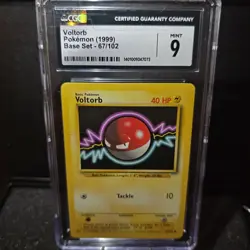 Pokemon TCG Voltorb Base Set, Unlimited Common Card 67/102 - Image 1