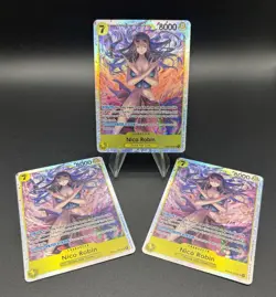 One Piece NICO ROBIN EB03-055 SR Lot (3 Cards) Heroines Edition~English - Image 1