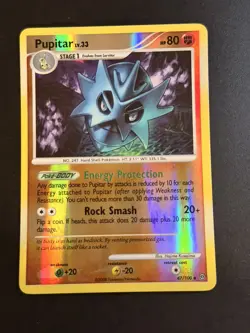 PUPITAR REVERSE HOLO POKEMON CARD 47/100 STORMFRONT NEVER PLAYED NM- - Image 1