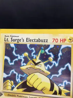 Pokemon Cards: Gym Heroes 1st Edition Rare Holo: Lt. Surge's Electabuzz 6/132 HP - Image 2