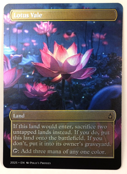 Lotus Vale FOIL Proxy Playtest Card with Custom Fantasy Art - Image 1